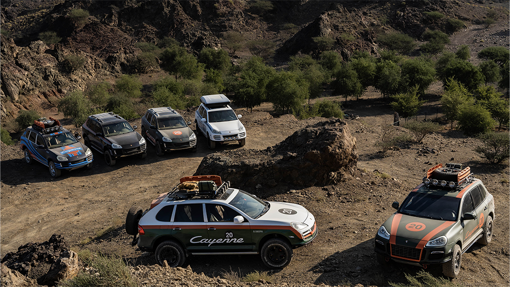 Porsche dans le désert