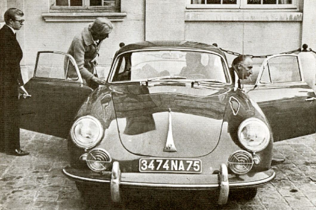 Porsche 356S et Pompidou