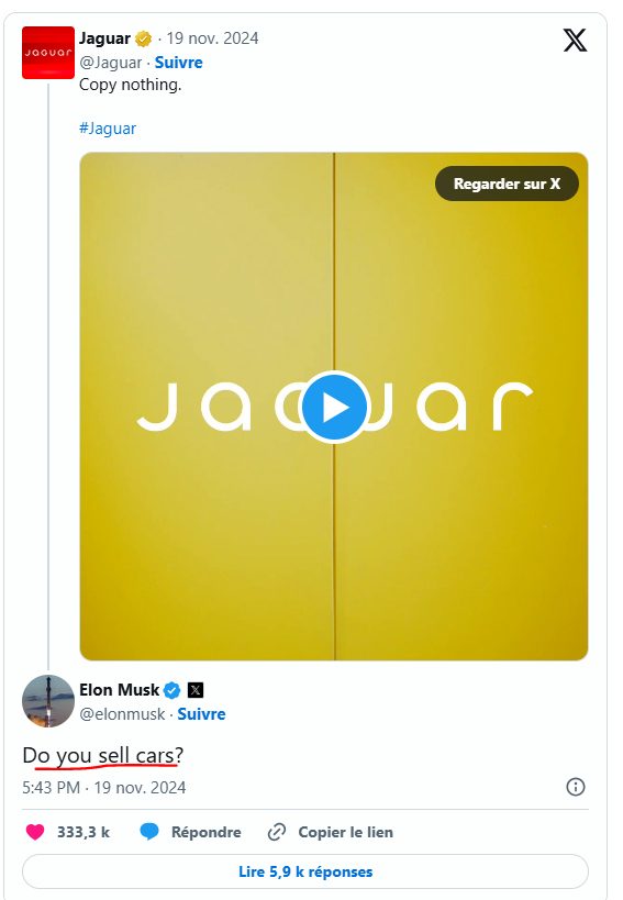 Jaguar Elon Musk